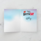 Carte d'anniversaire en langue des signes Fourmi P (Intérieur)