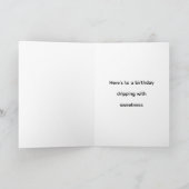 Carte d'anniversaire en linogravure Pot à miel Api (Intérieur)