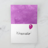 Carte d'anniversaire en papier ciré (Intérieur)