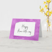 Carte d'anniversaire en papier ciré (Fleur jaune)