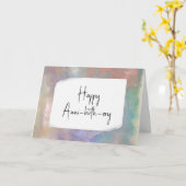 Carte d'anniversaire en papier ciré (Fleur jaune)