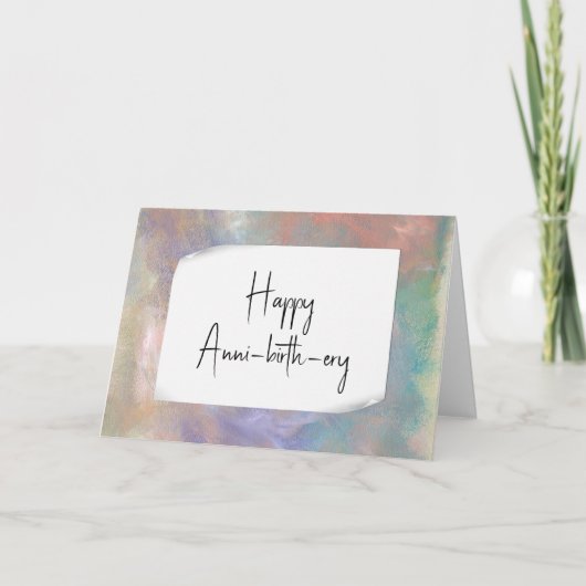 Carte d'anniversaire en papier ciré (Devant)