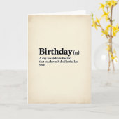 Carte d'anniversaire en parchemin vieilli (Fleur jaune)