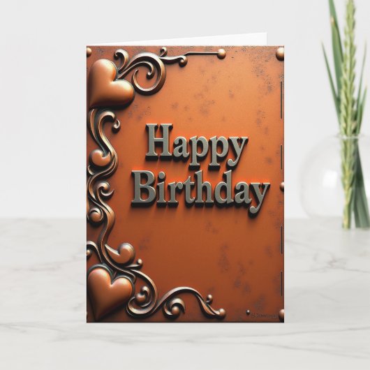 Carte d'anniversaire en relief (Devant)