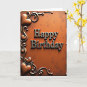 Carte d'anniversaire en relief (Fleur jaune)