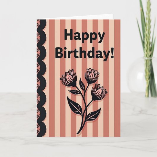 Carte d'anniversaire en terre cuite (Devant)