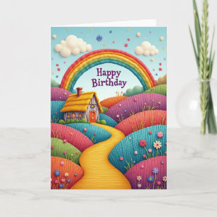 Carte d'anniversaire Enchantée