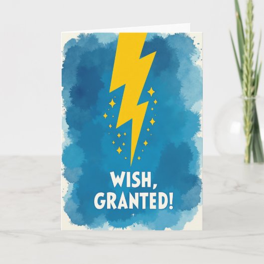 Carte d'anniversaire Energy Blast (Devant)