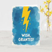 Carte d'anniversaire Energy Blast (Fleur jaune)