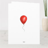 Carte d'anniversaire enfant avec âge - Giraffe (Dos)