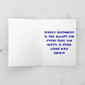 Carte d'anniversaire enfant la plus froide (Intérieur)