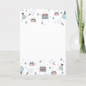 Carte d'anniversaire enfant personnalisée (Dos)