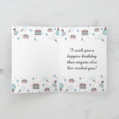 Carte d'anniversaire enfant personnalisée (Intérieur)