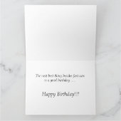 Carte d'anniversaire enorme rapide de voiture de (Intérieur)