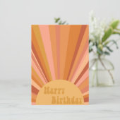 Carte d'anniversaire ensoleillée (Debout devant)