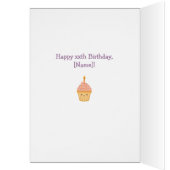 Carte d'anniversaire entièrement personnalisée pou (Intérieur (Gauche))