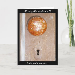 Carte d'anniversaire "Entrez si vous osez"