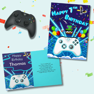 Carte d'anniversaire Epic Gamer Happy 7 ans Critic