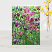 Carte d'anniversaire Epimedium Flowers (Fleur jaune)