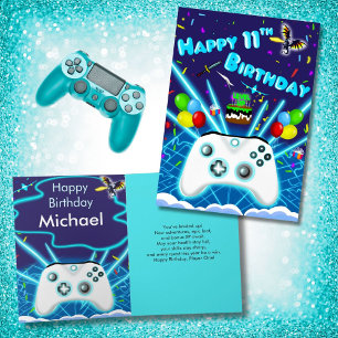 Carte d'anniversaire épique de gamer Félicitations
