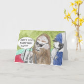 Carte d'anniversaire erronée de Bigfoot (Fleur jaune)