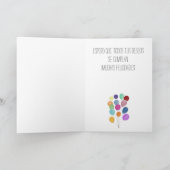 Carte d'anniversaire espagnol bouquet de ballons (Intérieur)