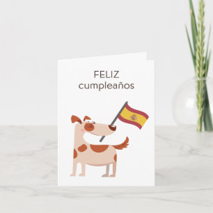 Carte d'anniversaire espagnole - feliz cumpleaños
