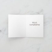 Carte d'anniversaire espagnole - feliz cumpleaños (Intérieur)