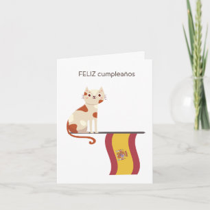 Carte d'anniversaire espagnole - feliz cumpleaños