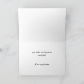 Carte d'anniversaire espagnole pour Godgirl (Intérieur)
