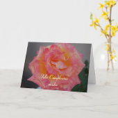 Carte d'anniversaire espagnole pour la mère (Fleur jaune)