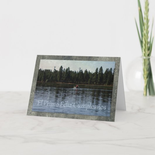 Carte d'anniversaire espagnole pour le cousin (Devant)