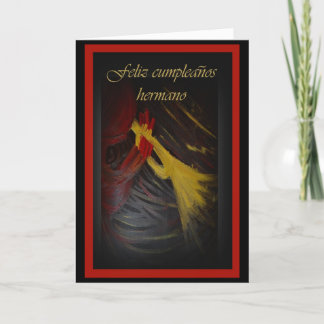 Carte d'anniversaire espagnole pour le frère