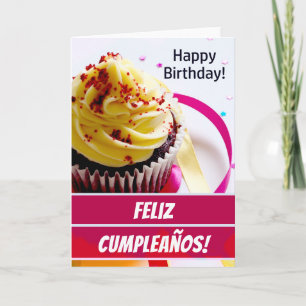 Carte d'anniversaire espagnole Tarjeta de Cumpleañ