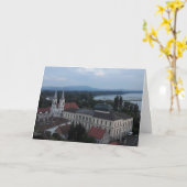 Carte d'anniversaire Esztergom Hongrie (Fleur jaune)
