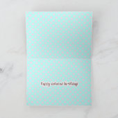 CARTE D'ANNIVERSAIRE ET CARTE DE SPAGO BATTUE (Intérieur)