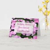 Carte d'anniversaire Etape fille (Fleur jaune)