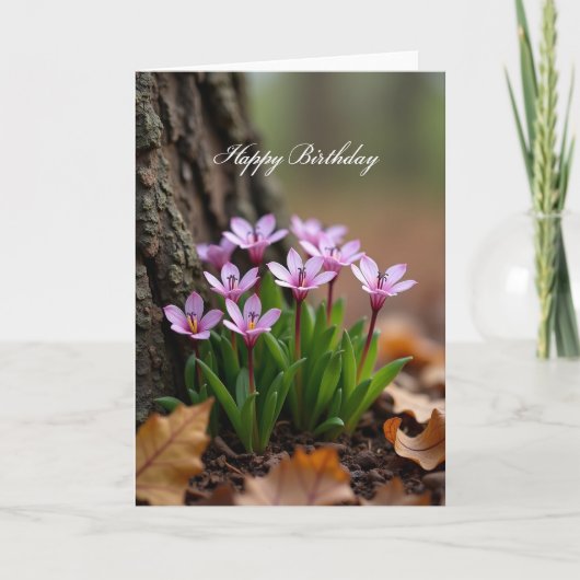 Carte d'anniversaire Ethereal Bloom (Devant)