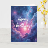 Carte d'anniversaire éthérée (Fleur jaune)