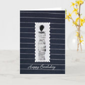 Carte d'anniversaire ethnique joyeuse (Fleur jaune)