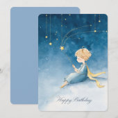 Carte d'anniversaire Étoile Magique (Devant / Derrière)