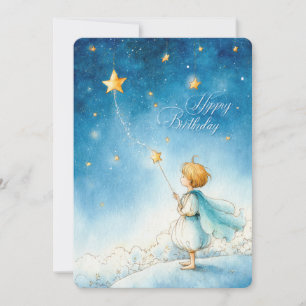 Carte d'anniversaire Étoile Magique