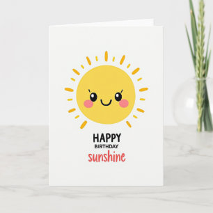 Carte d'anniversaire Étoile Souriante