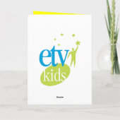 Carte d'anniversaire ETV Smart Cat (Dos)