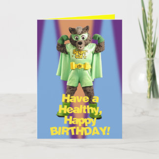 Carte d'anniversaire ETV Smart Cat