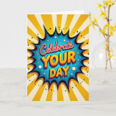 Carte d'anniversaire Explosion Douce (Fleur jaune)