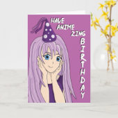 Carte d'anniversaire Extraordinaire Anime Zing (Fleur jaune)