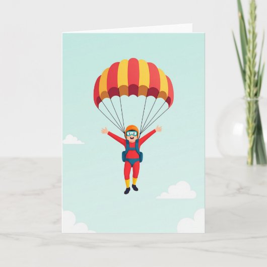 Carte d'anniversaire Exuberant Flight (Devant)