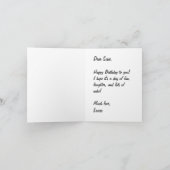 Carte d'anniversaire "Fais un vœu" (Intérieur)