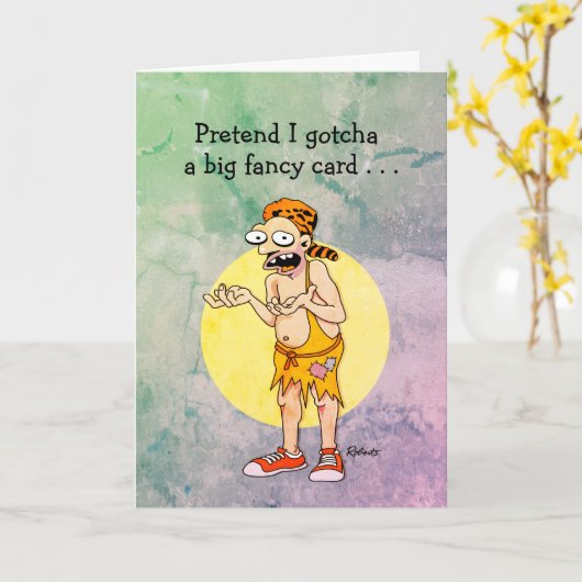 Carte d'anniversaire "Faisons semblant" (Fleur jaune)